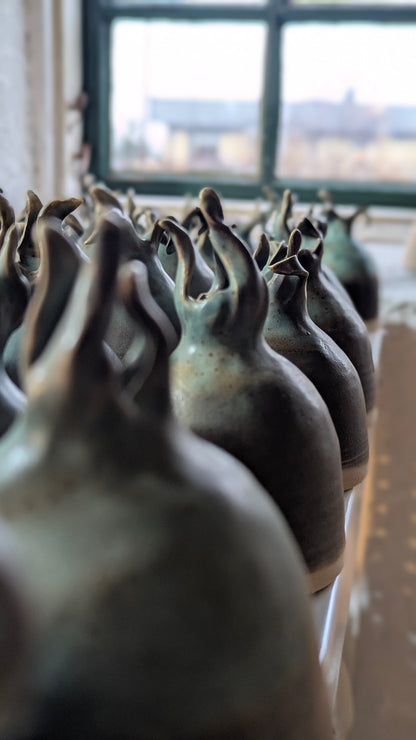 Trädgårdstopp i keramik