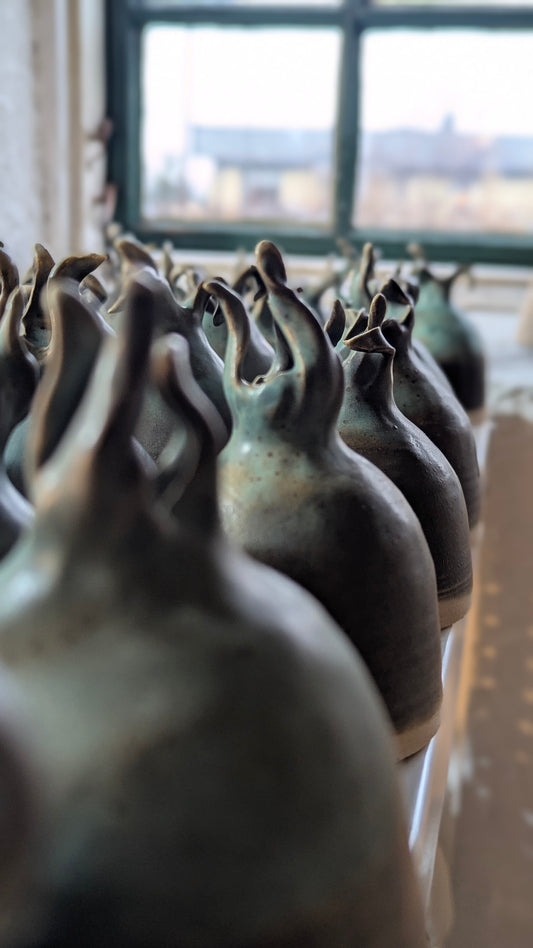 Trädgårdstopp i keramik